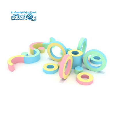Cercuri Soft Play, pastel