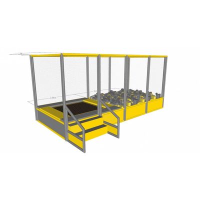 Indoor Trampoline with sponge pool