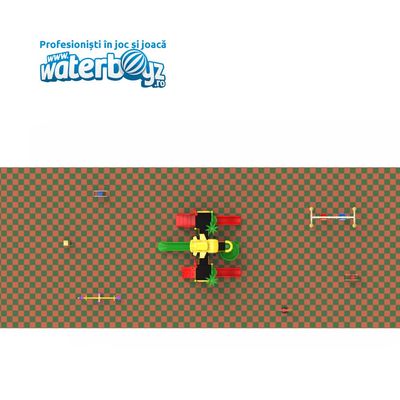 Complete Outdoor Playground Arrangement Cars