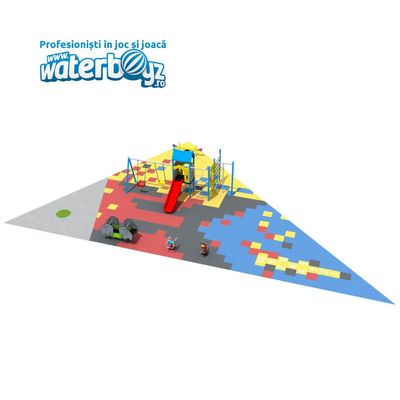 Complete Outdoor Playground Arrangement Colors