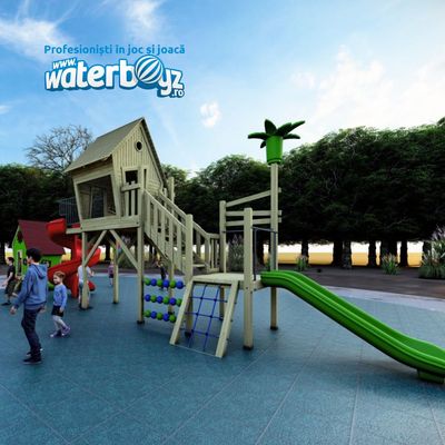 Complete Outdoor Playground Arrangement Forest of Fun