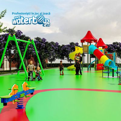 Complete Outdoor Playground Arrangement Funky