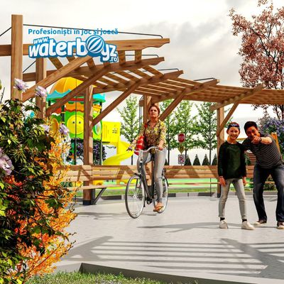 Complete Outdoor Playground Arrangement Funky
