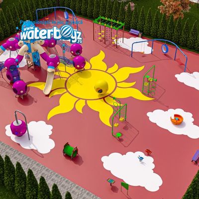 Complete Outdoor Playground Arrangement Rocket