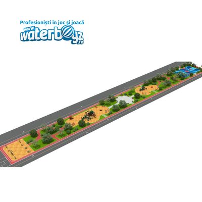 Complete Outdoor Playground Arrangement Wood
