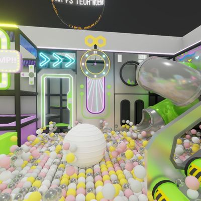Complete indoor playground arrangement Space LED