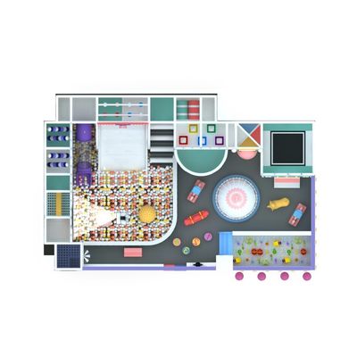 Complete indoor playground designed Adventure Island 100 m2