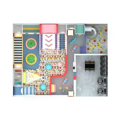 Complete indoor playground designed Fun Box 100 m2