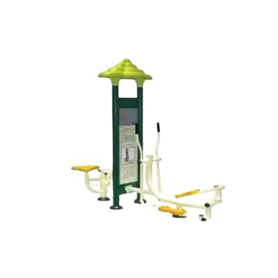Aparat de fitness dublu pentru picioare Model 12 pentru exterior, 230x100x220 cm, metal si plastic LLDPE