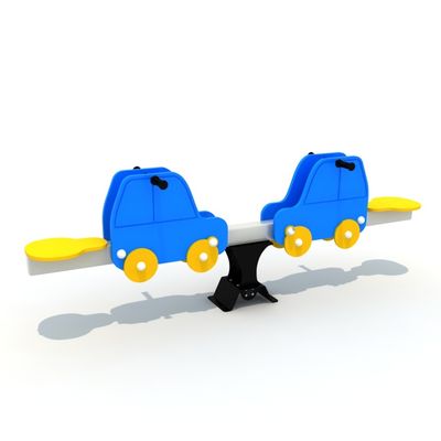 Balansoar cu 2 locuri Cars, 3-10 ani, 160x25x70 cm, metal si plastic, albastru