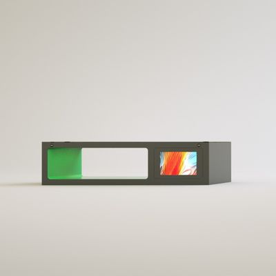 Smart bench with solar charging antracit