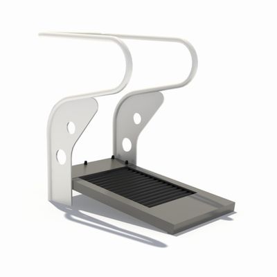 Bandă de alergare pentru fitness de exterior, metal, 130x74x140 cm