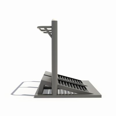 Double outdoor fitness treadmill