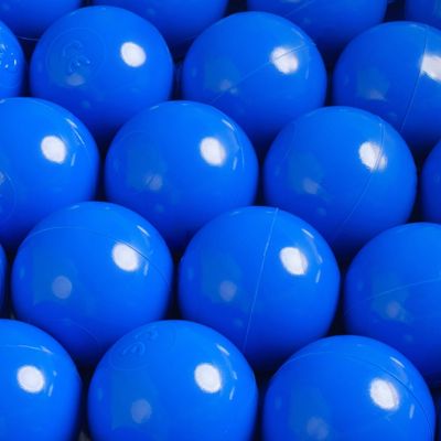 Bile din plastic pentru copii pentru locuri de joaca, 6 cm, albastre