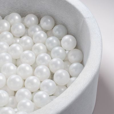 Bile din plastic pentru copii pentru locuri de joaca, 6 cm, pearl