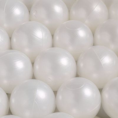 Bile din plastic pentru copii pentru locuri de joaca, 6 cm, pearl