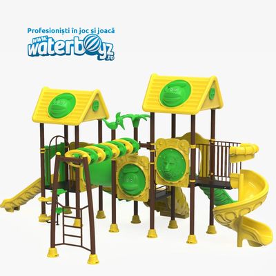 Complex de joaca pentru copii de metal Parc model 6, exterior, 3-12 ani, 849x694x422 cm