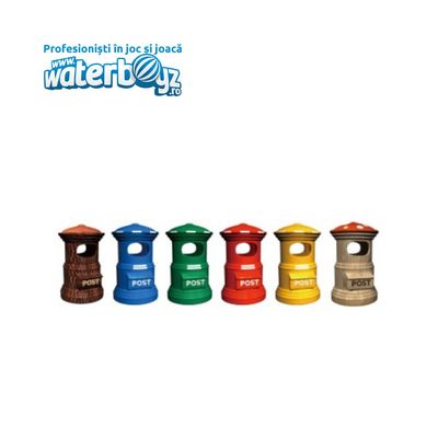 Post Office Waste Bin for Playgrounds