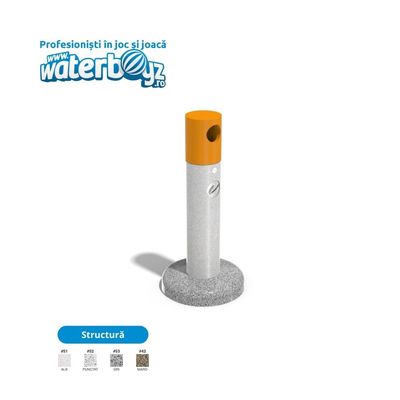 Concrete Urban Waste Bin 10