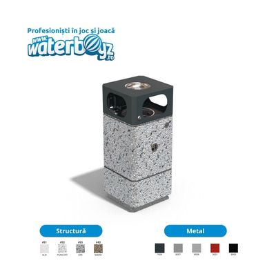 Concrete Urban Waste Bin 5