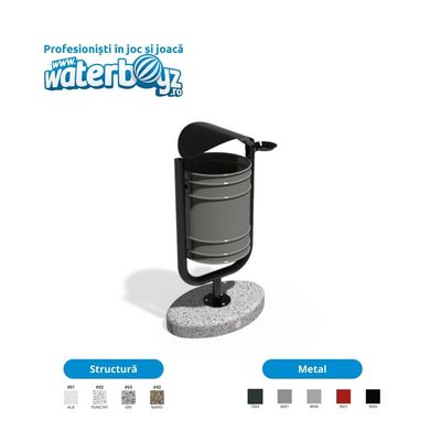 Metal Urban Waste Bin 1