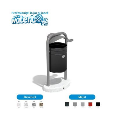 Metal Urban Waste Bin 2