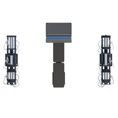 Outdoor dumbbell set with support and bench Light