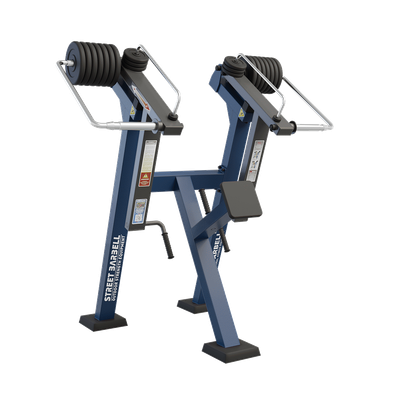 Aparat de fitness pentru spate Standard pentru exterior, 136x188x201 cm, otel inoxidabil