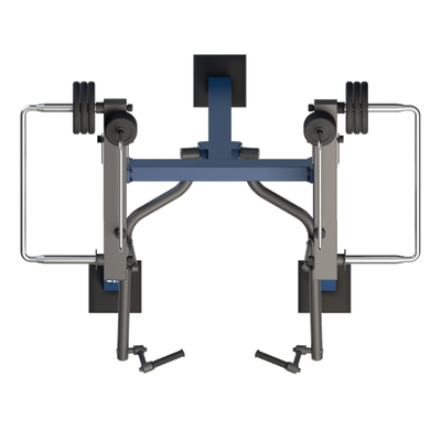 Aparat de fitness pentru biceps pentru exterior, 166x209x204 cm, otel inoxidabil