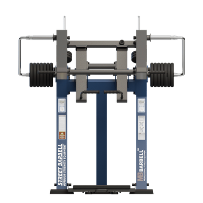 Aparat de fitness pentru genuflexiuni pentru exterior, 180x190x202 cm, otel inoxidabil