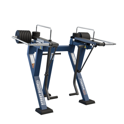 Outdoor standing glute press