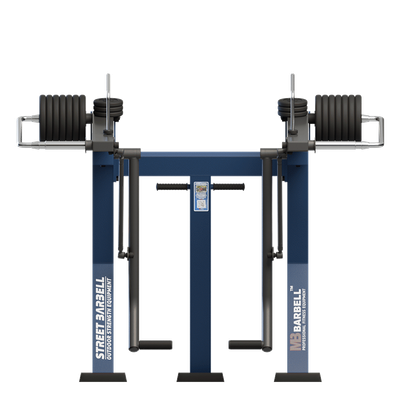 Outdoor standing glute press