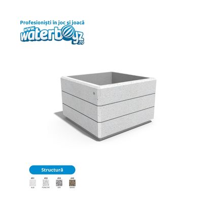 Concrete Urban Park Planter 16