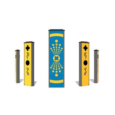 Joc interactiv de reactie pentru copii 5 Totemuri, +4 ani, 153.4x43 cm, galben si albastru