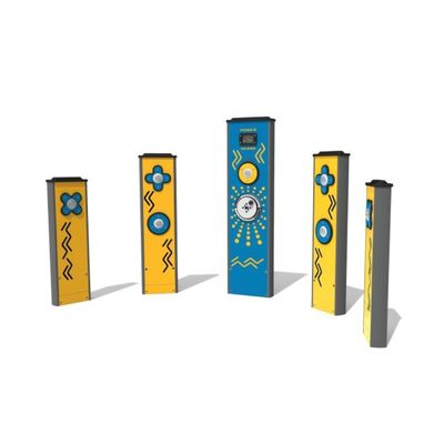 Joc interactiv de reactie pentru copii 5 Totemuri, +4 ani, 153.4x43 cm, galben si albastru