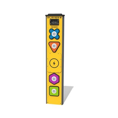 Joc interactiv de reactie pentru copii Totem multiplayer, +2 ani, 160x33.2x160 cm, galben