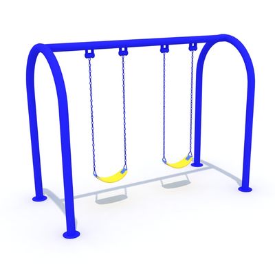 Metal swing for children model 11 blue