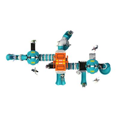 Complex de joaca pentru copii de metal Auto World 7, exterior, 3-15 ani, 1310x670x550 cm