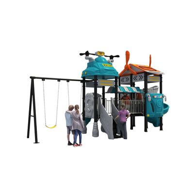 Complex de joaca pentru copii de metal Auto World 5, exterior, 3-15 ani, 830x380x400 cm