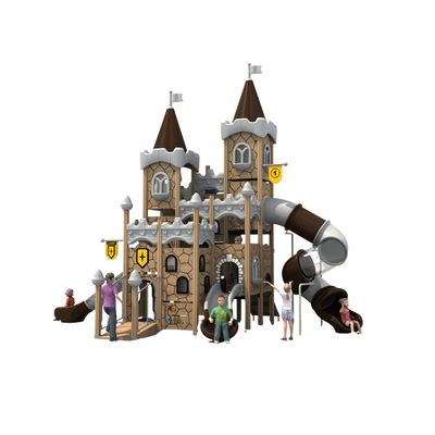 Complex de joaca pentru copii de metal Caesar Castle 1, exterior, 3-15 ani, 770x470x650 cm
