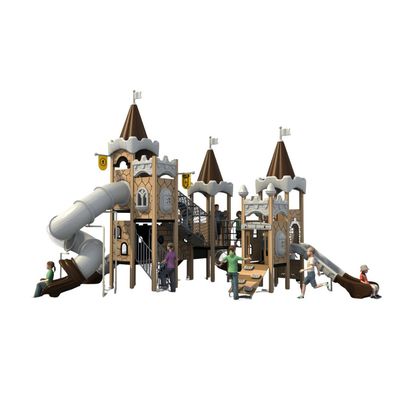 Complex de joaca pentru copii de metal Caesar Castle 3, exterior, 3-15 ani, 850x840x600 cm
