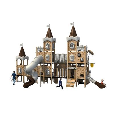 Complex de joaca pentru copii de metal Caesar Castle 4, exterior, 3-15 ani, 1080x520x650 cm