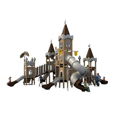 Complex de joaca pentru copii de metal Caesar Castle 5, exterior, 3-15 ani, 1070x950x650 cm
