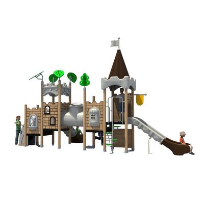 Complex de joaca pentru copii de metal Caesar Castle 9, exterior, 3-15 ani, 750x270x460 cm