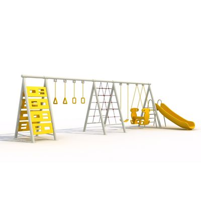Complex de joaca pentru copii de metal Climber, exterior, 6-12 ani, 720x300x200 cm