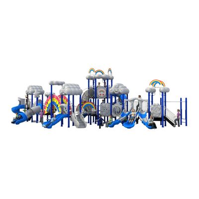 Complex de joaca pentru copii de metal Cloud 4, exterior, 3-15 ani, 1420x1080x520 cm