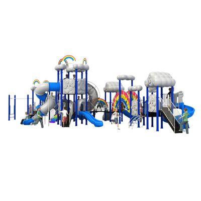 Complex de joaca pentru copii de metal Cloud 4, exterior, 3-15 ani, 1420x1080x520 cm