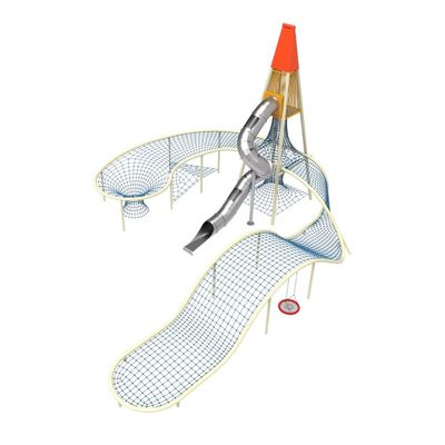 Complex de joaca pentru copii de metal Cosmix, exterior, 12-16 ani, 1660x1350x979 cm