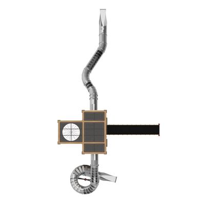 Loc de joaca pentru copii din lemn Cubix 5, exterior, 12-16 ani, 1930x1050x1020 cm