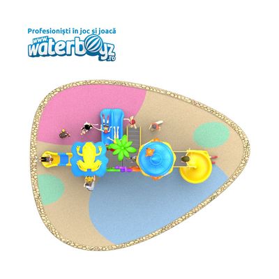 inchiriere complex de joaca pentru copii Economy model 42, metal, exterior, 1-6 ani, 610x260x340 cm
